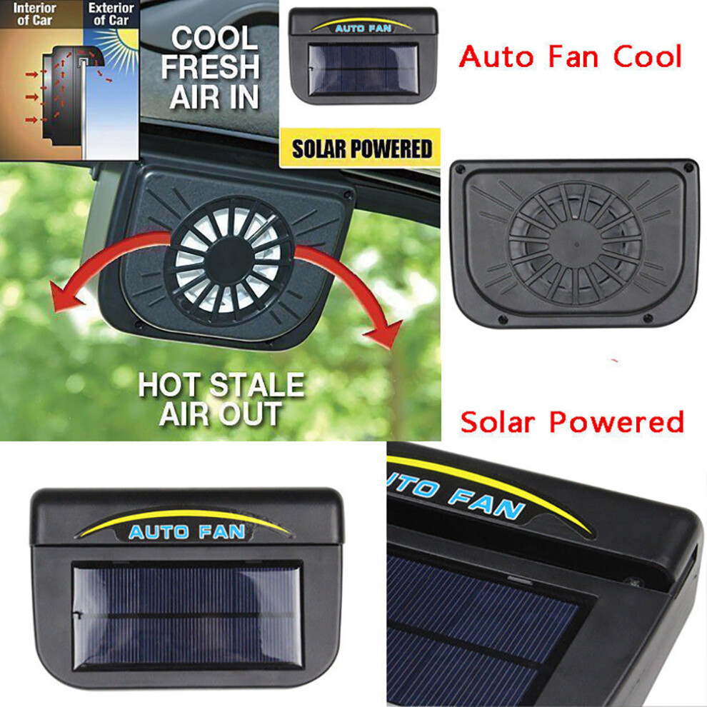 Car Ventilator With Solar Power Supply System, Air Vent Cool Cooler That Saves Energy And Enhances Interior Environment Through Odor Elimination 9139052766136