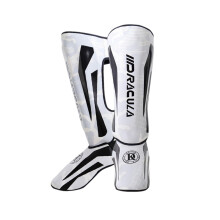 Muay Thai Shin Guards, Training, Martial Arts, Lightweight, Adjustable, Leather