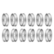 Dekselinzet Zilverkleurig metalen deksel-12 pakje
