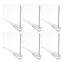 Elegante Schrankorganisatoren, Acryl-Regalteiler für nahtlose Aufbewahrung, transparente Regaltrenner, multifunktionale Aufbewahrungslösungen für