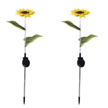 Glowing Sunflower Beauties, Solar Garden Stake Lights Multi-Color LED String Lights Automatically Lights Up In The Dark Perfect For Garden Yard Lawn D