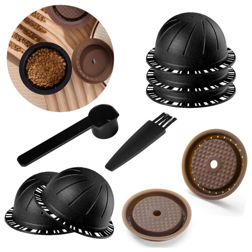Durables Coffee Filters Refillable Coffee Pods Plastic-Black 2