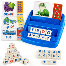 Matching Letter Game, Alphabet Reading Flash Cards, Math Number Words Puzzle for 35 Year Olds
