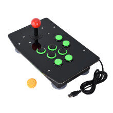 Joystick esférico de metal con funcionamiento suave y preciso, mini joystick universal para juegos de lucha compatible con múltiples plataformas