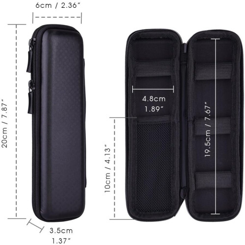 Λεπτή θήκη μολυβιού Stylus Touch Pen, αδιάβροχος οργανωτής με σκληρό κέλυφος και 1