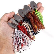 Fishing Bait Kit 6 Pieces 3.94 Inch Bass Bait Spinner Bait for Freshwater Saltwater Bass Fishing Accessories Only 11 g