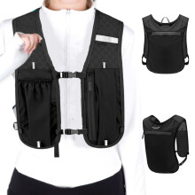 Laufen Weste Safe reflective lightweight breathable waterproof hydration vest with front pockets adjustable