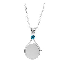 Silver Shell Necklace H2O Mermaid Melody Cosplay Pendant Jewelry Metal Shell Necklace Blue
