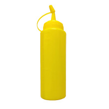 Mustard and Ketchup Bottle Funny Gag Dispenser for Friends and Family Yellow