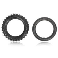Pneu de rechange pour moto tout-terrain, ensemble pneu et chambre à air avec chambre à air 50/75-10 pouces et pneu extérieur à bande de roulement