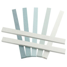 7pcs Sharpening Stone, Green Silicone Carbon Polishing Knife Sharpening Stone for Ceramic Painted Metal Loop, Grit 80/150/240/400/600/800/1000