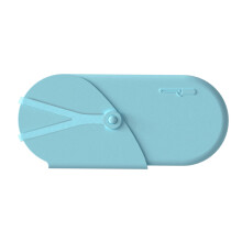 Heat Resistant Straightener Pad Travel Silicone Heat-Blue