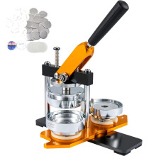 Badge Maker Press Machine Kit DIY Round Pin Button Maker with Parts Includes Badge Punch Press Mould for Easy Crafting and Customisation