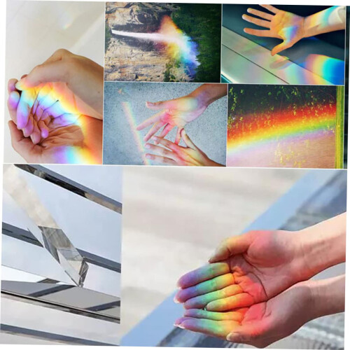 1 Set of Prism Window Light Optical Science Kaleidoscope Spectrum Physics 2