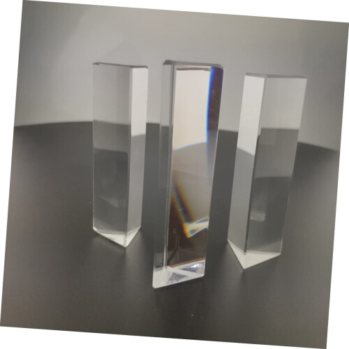 1 Set of Prism Window Light Optical Science Kaleidoscope Spectrum Physics 1