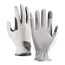 Breathable Riding Gloves, Riding Gloves, Lightweight, Breathable Baseball Sports Gloves for Men and Women, White