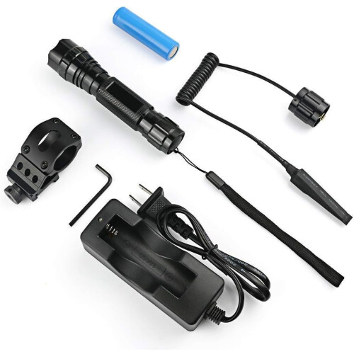 Επαναφορτιζόμενος τακτικός φακός USB, αναβάθμιση φωτεινότητας 1200Lumens, ιδανικός για 2