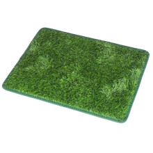 Dog grass mat, soft artificial turf for indoor and outdoor use as a resting area, washable dog pee pad, strong absorbency, size M.