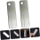 Pack of 2 Whetstone Double Sided Honing Stone Sharpening Tool Diamond Silver 2