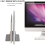 Διπλή βάση σύνδεσης, βάση αλουμινίου για MacBook με προστατευτικό μη τοξικό 4