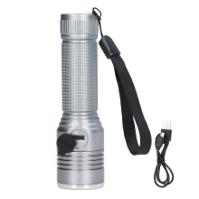 Torcia tattica impermeabile IPX7, torcia a LED ricaricabile, torcia super luminosa da 990000 lumen con messa a fuoco regolabile per casa, campeggio,