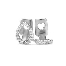 1 x Single Hip Hop Star Pattern Teeth Grillz Removable Teeth Caps for Men Women Jewellery silver
