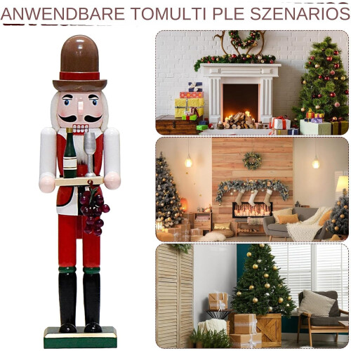 Winemaker Nutcracker, Large Traditional Christmas Craft for Party 2