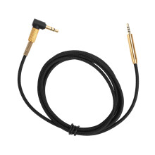 Hållbar kabel för utbyte av tråd, korrosionsbeständig, flexibel ljudkabel, inbyggd mikrofonkontroll, syrefri kopparkärna, 2,5 mm till 3,5 mm