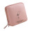 Stylish Soft Plush Lined Jewelry Pouch-Pink Double layer 1