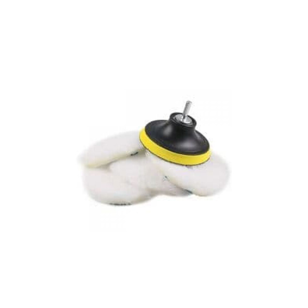 Polishing Buffing Wheel, Wool Polishing Buffing Pad W/ M14 Thread Adapter, Multipurpose Reusable Polishing Pad 4 Drill Buffer, Efficient Polishing On 9139052730069