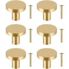 Champagnefarvede bronze skuffeknopper, massive messing kommodegreb til køkken og badeværelse, holdbart materiale og bred anvendelse