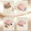 Stylish Soft Plush Lined Jewelry Pouch-Pink Double layer 2