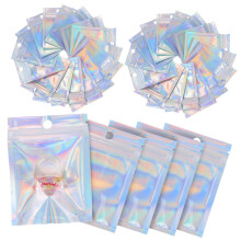 300 pieces sealed antioxidation earring bags, resealable necklace storage pouches, storage pockets, ziplock snack bags, plastic.