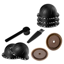 Reusable Coffee Filters Plastic Material DIY Coffee Set-Black