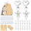 30 stuks engelenvleugel sleutelhanger decoratieve-A04 1