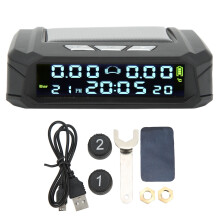 Kabelloses Reifendruckkontrollsystem (TPMS) mit Solarladung, USB-Ladefunktion, Echtzeit-Erkennung und Alarmmodi, hohe Genauigkeit, Diebstahlschutz,