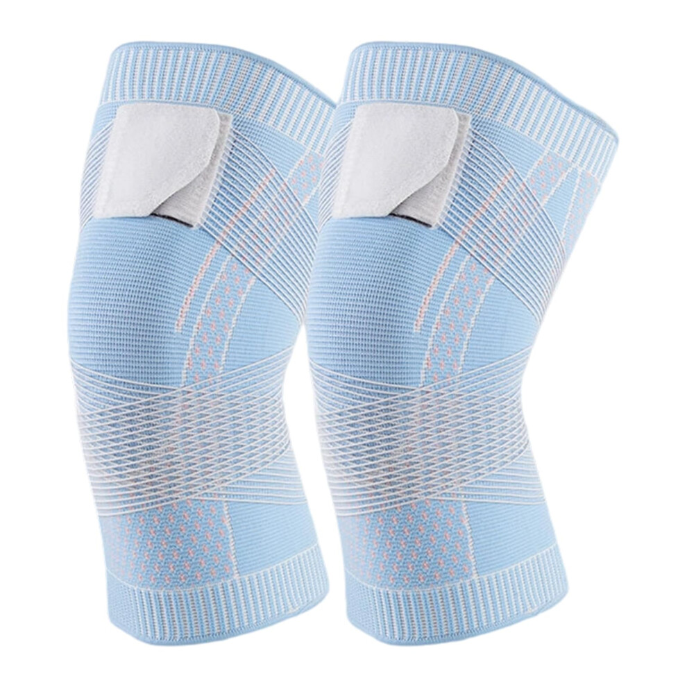 Adjustable Nylon Knee Brace with Breathable Compression Support for Hiking Running Injury Recovery