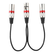 Cabo XLR para RCA, cabo não balanceado para aplicações de áudio com blindagem trançada de cobre e cabo blindado para transmissão de sinal