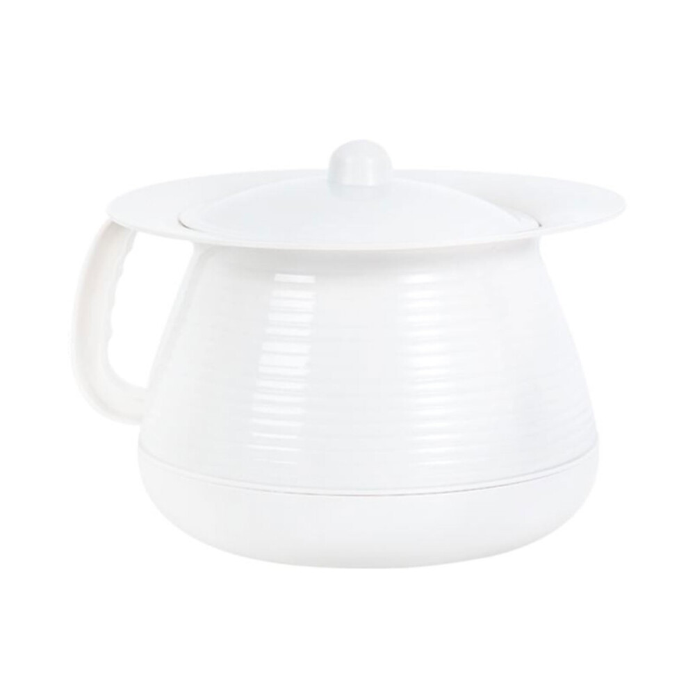 Night pot with lid for women, spittoon made of plastic, urine bucket, portable urinal toilets at the bed for women, men, elderly people, urinal.