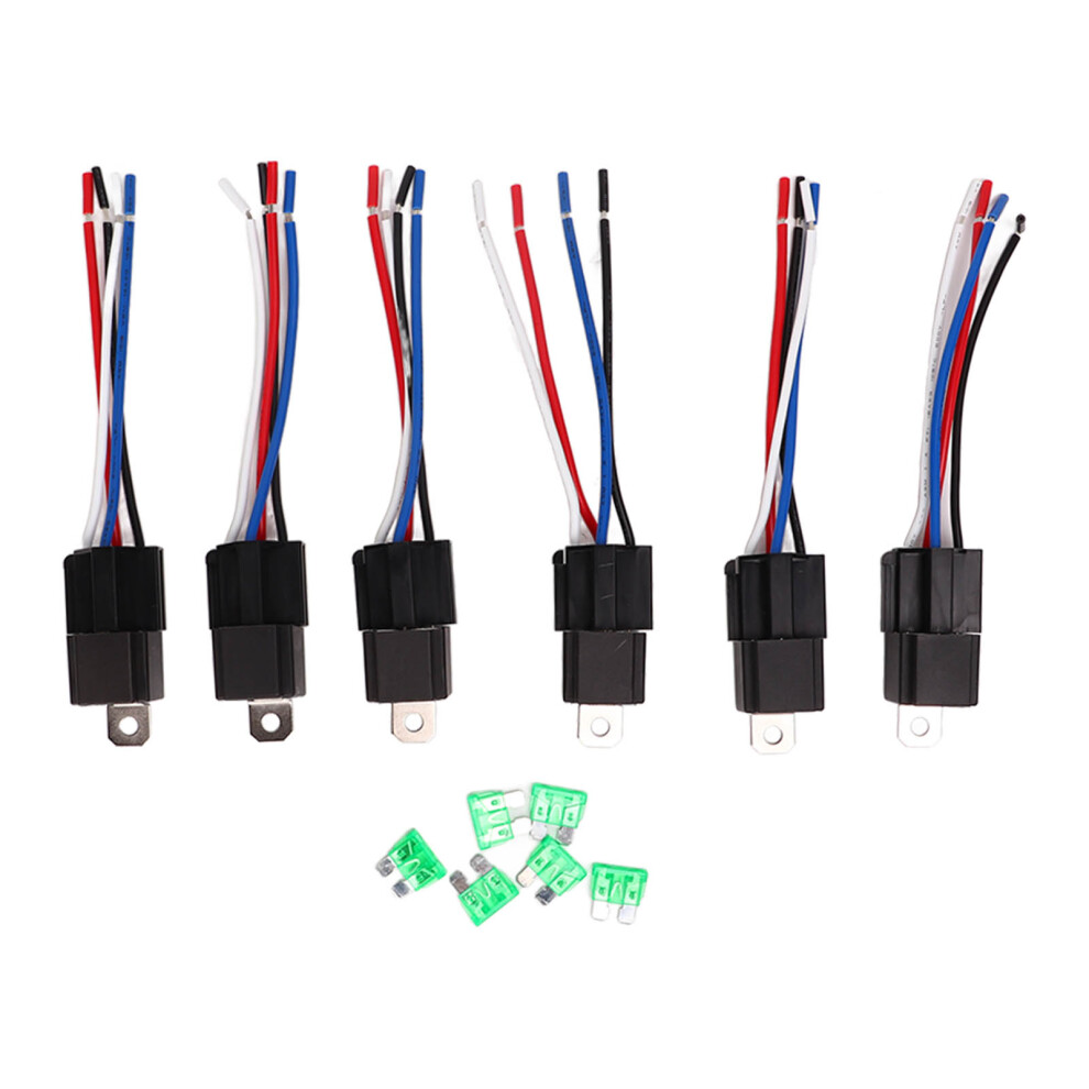 Automotive Relay Set Bosch Style 12V Waterproof Relays High Switching Capability W/ Dust Proof Relay & Pre Wired Harness 4 Vehicle Electrical Systems 9139052780187