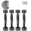 High-quality Iron Material, Simple Retro Style, Robust Drawer Pulls For Cabinets, Easy Installation With Screws Provided, Bronze Curved Gate Pulls, 4P 1