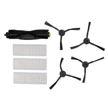 Kit de substituição para aspirador de pó: filtro HEPA, escova lateral, escova principal, peças de reposição para redução de poeira, sistema