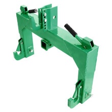 Attelage Rapide 3 Points-Duoku-avec Récepteur 5 cm-Capacité de Levage 1360 kg-Boulon Réglable 5 Niveaux-pour Travaux Agricoles-Vert
