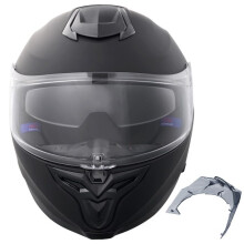 Casco Moto-Duoku-casco in ABS-Integrale Intelligente-con Posizione Bluetooth e Lenti Intercambiabili-Aprovato DOT