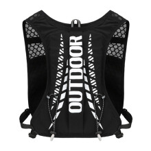 Hydration Vest, 5L Water Backpack for Cycling, Adjustable Straps, Reflective Strips, Black