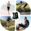 Hydration Vest, 5L Water Backpack for Cycling, Adjustable Straps, Reflective Strips, Black 3