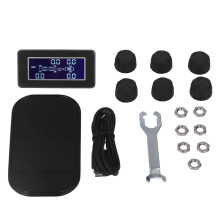 Kabelloses Reifendruckkontrollsystem mit Solarladung, automatisch abdunkelndem LCD-Display und Echtzeitüberwachung, wasserdicht und staubdicht, für