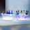 Color Changing LED Lights Up Ice Coolers with Double Handle for 6