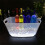 Color Changing LED Lights Up Ice Coolers with Double Handle for 7
