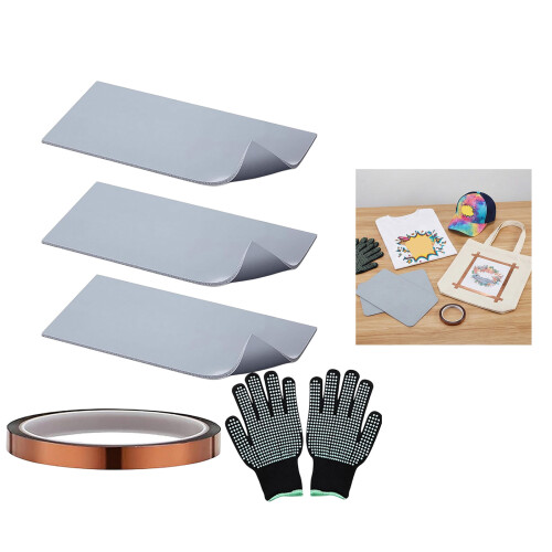 High Temperatures Resistant Silicone Heat Press Mats Pad Set 1